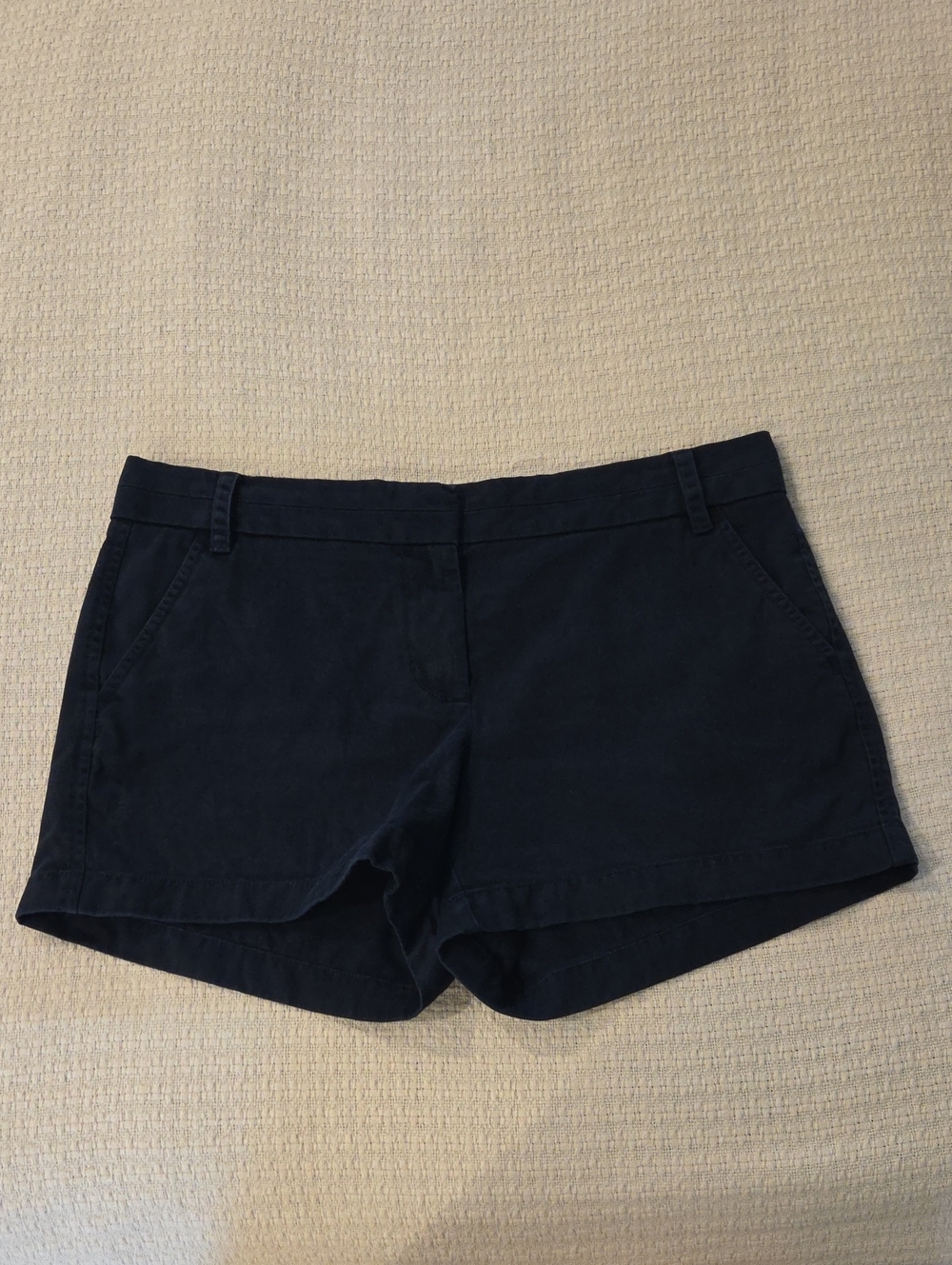 J. Crew Womens Navy Chino Shorts, Size 10